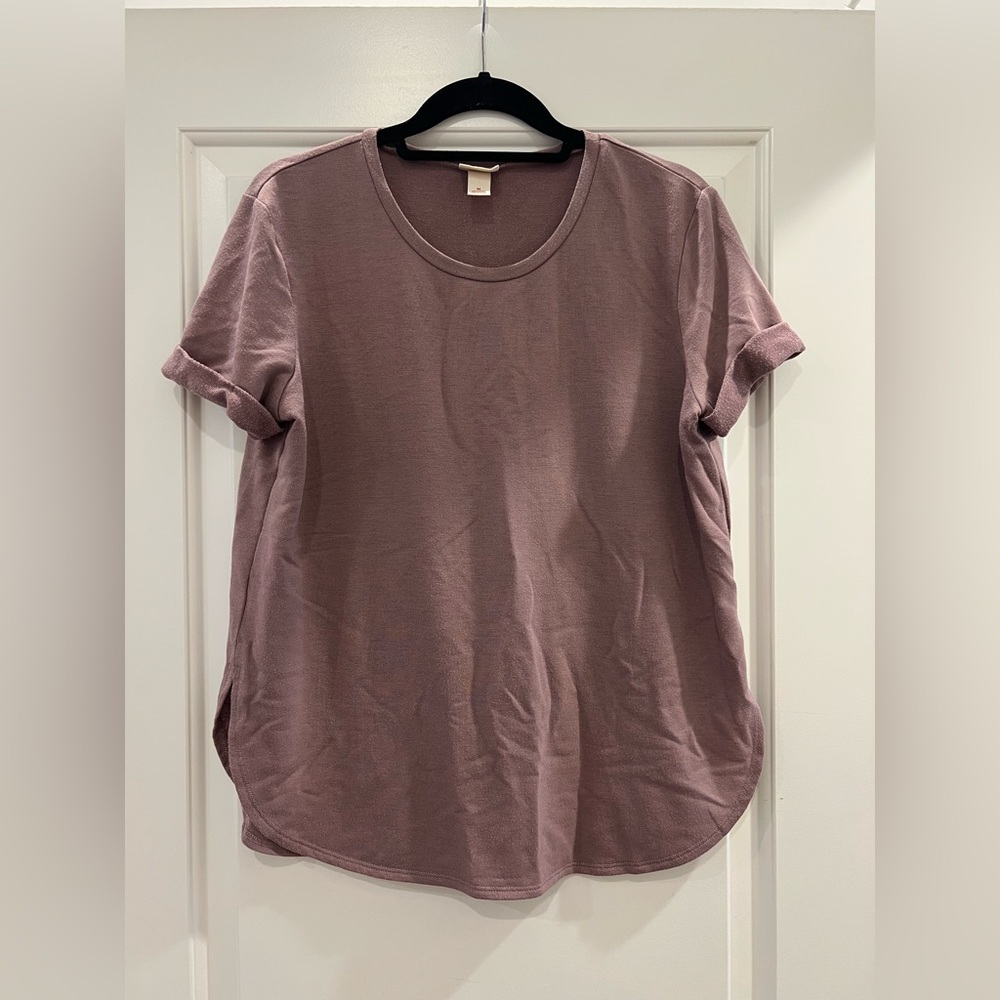 Mossimo Supply Co. Mauve Short Sleeve Relaxed T-Shirt